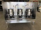 Vulcan Vkt64/666 64" Table With (3) 6 Gallon Direct Steam Tilting Kettles